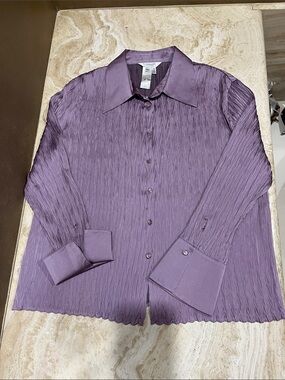 Conrad C Lavender Pucker Blouse